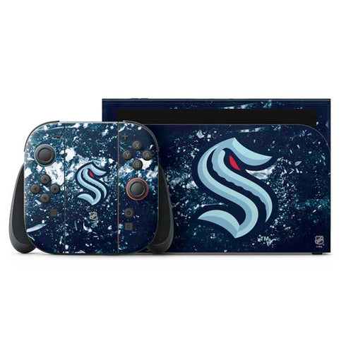 NHL Seattle Kraken Frozen Nintendo Switch 2 (2025) with Joy-Con Skin